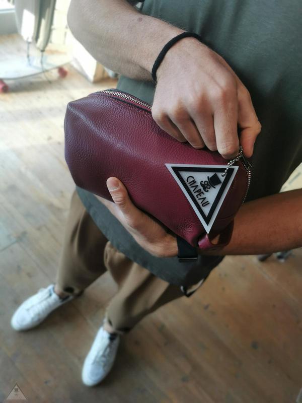 Beauty/Pochette Vera Pelle Bordeaux