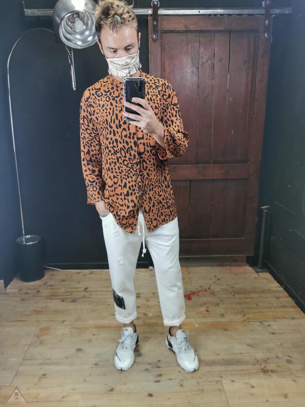 Camicia Animalier arancio