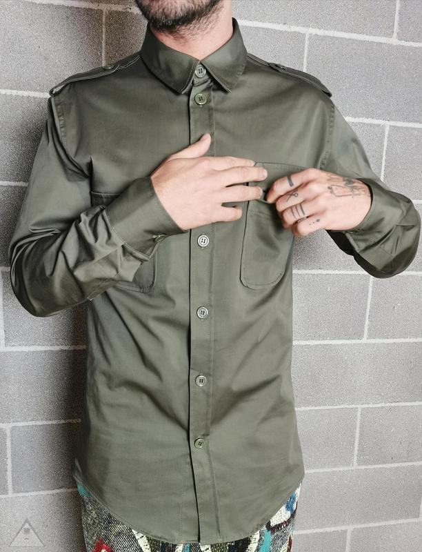 Camicia Verde militare mostrina