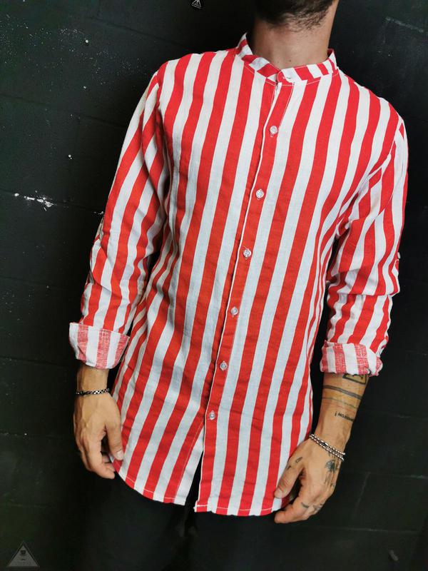 Camicia Rigata Red