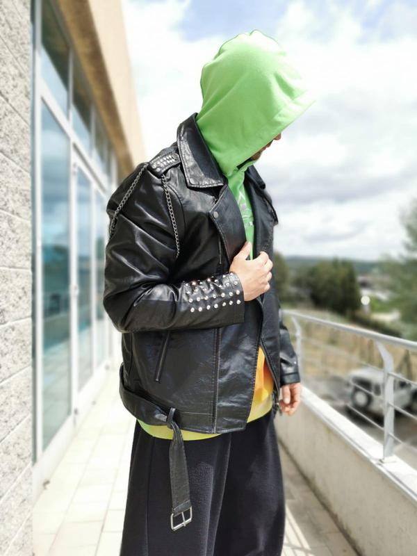 Chiodo Borchiato Ecopelle