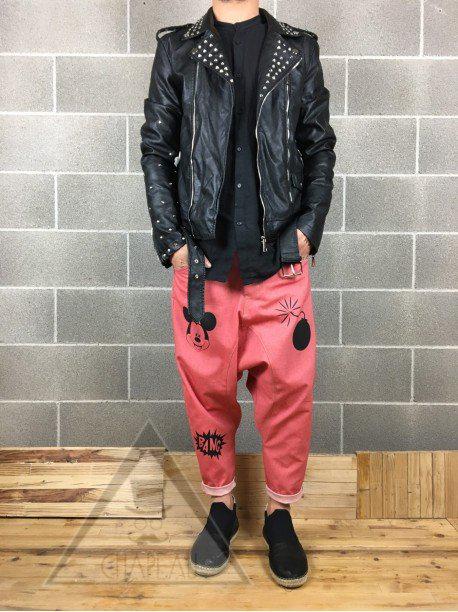 Chiodo in Ecopelle Borchiato