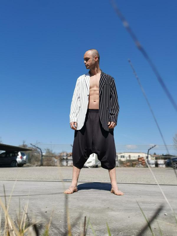 Giacca Gessata Double