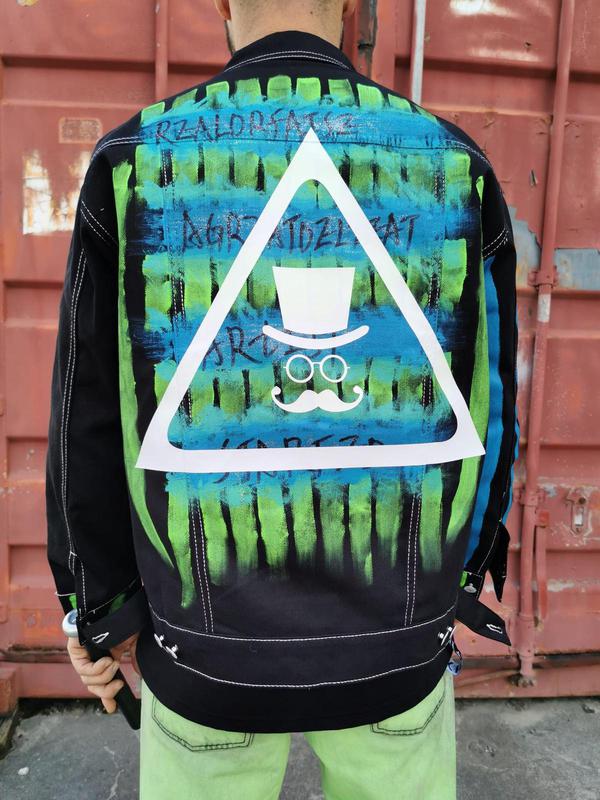 Giubbino in Denim Murales