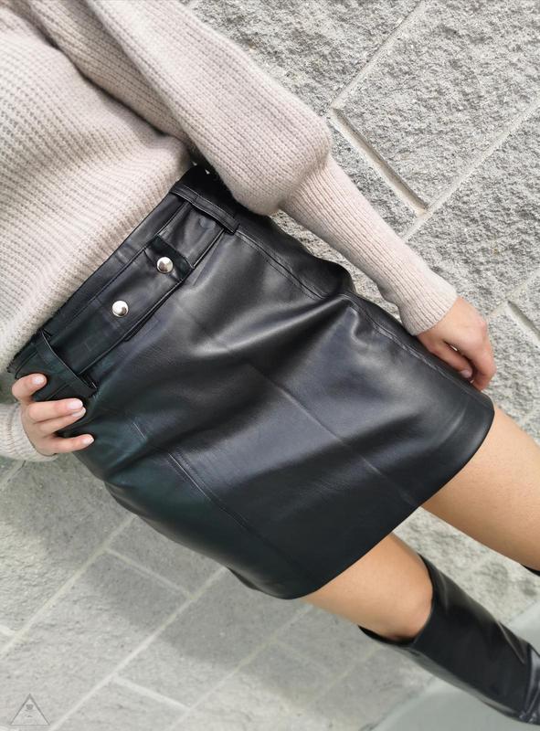 Gonna Ecopelle Bottone