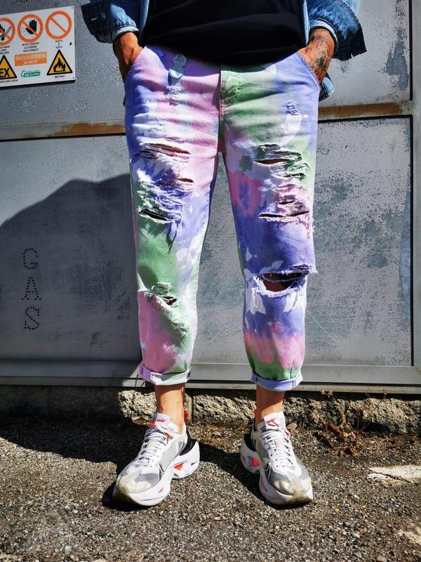 Jeans Baggy Tie Dye Mix