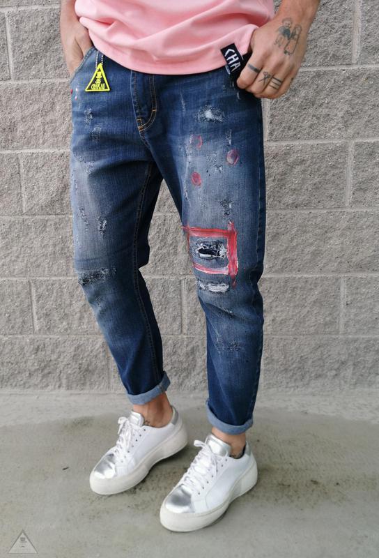 Jeans Destroyed Gomma