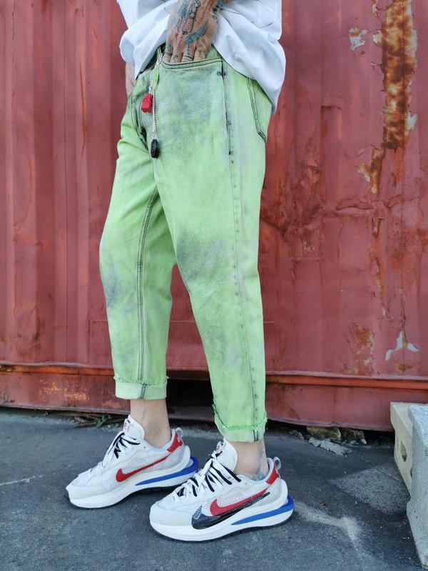 Jeans Fluo Smacchiato