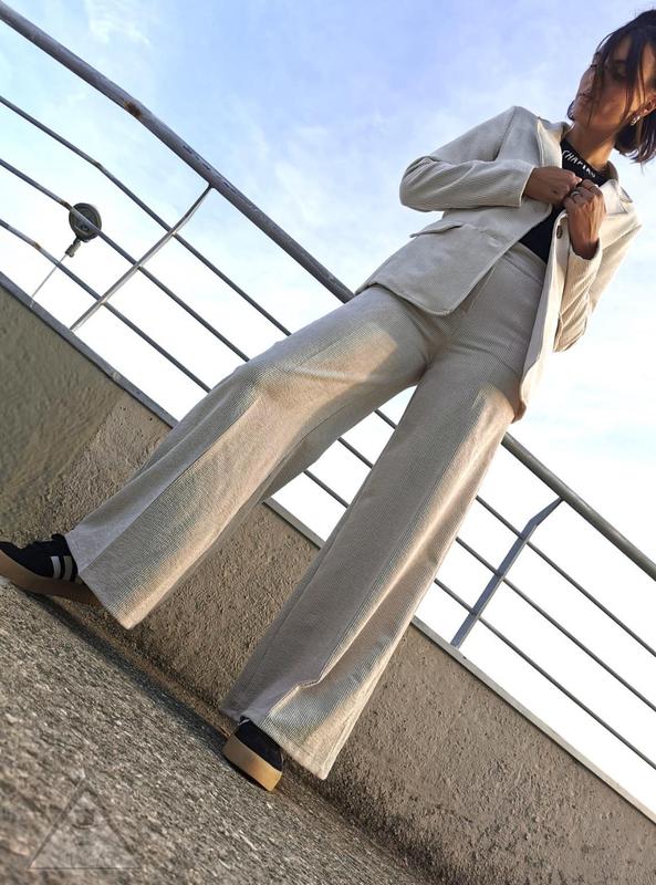 Pantalone in Velluto White