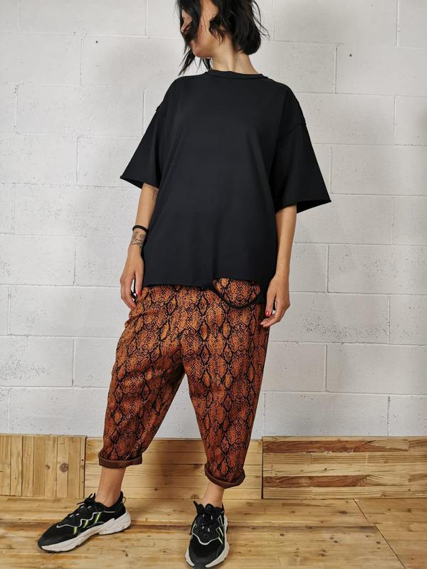 Pantalone Animalier Arancio