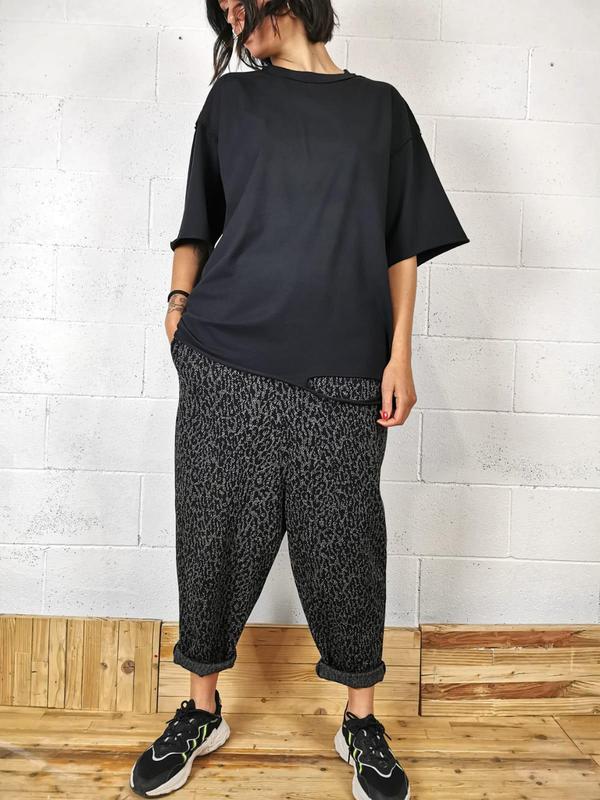 Pantalone Animalier Black